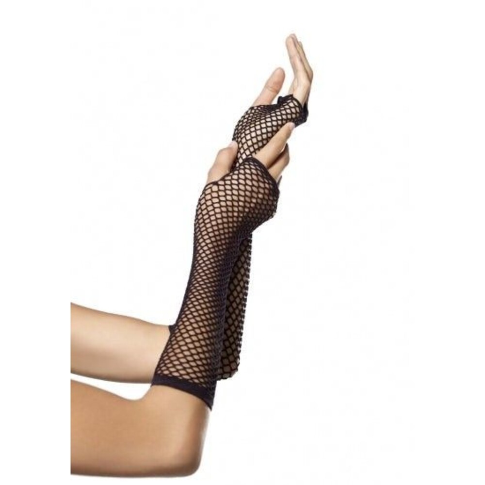 Triangle Net Fingerless Gloves